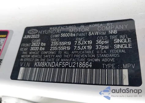 2023 Hyundai Ioniq 5 Sel from USA, damaged, VIN KM8KNDAF5PU218664